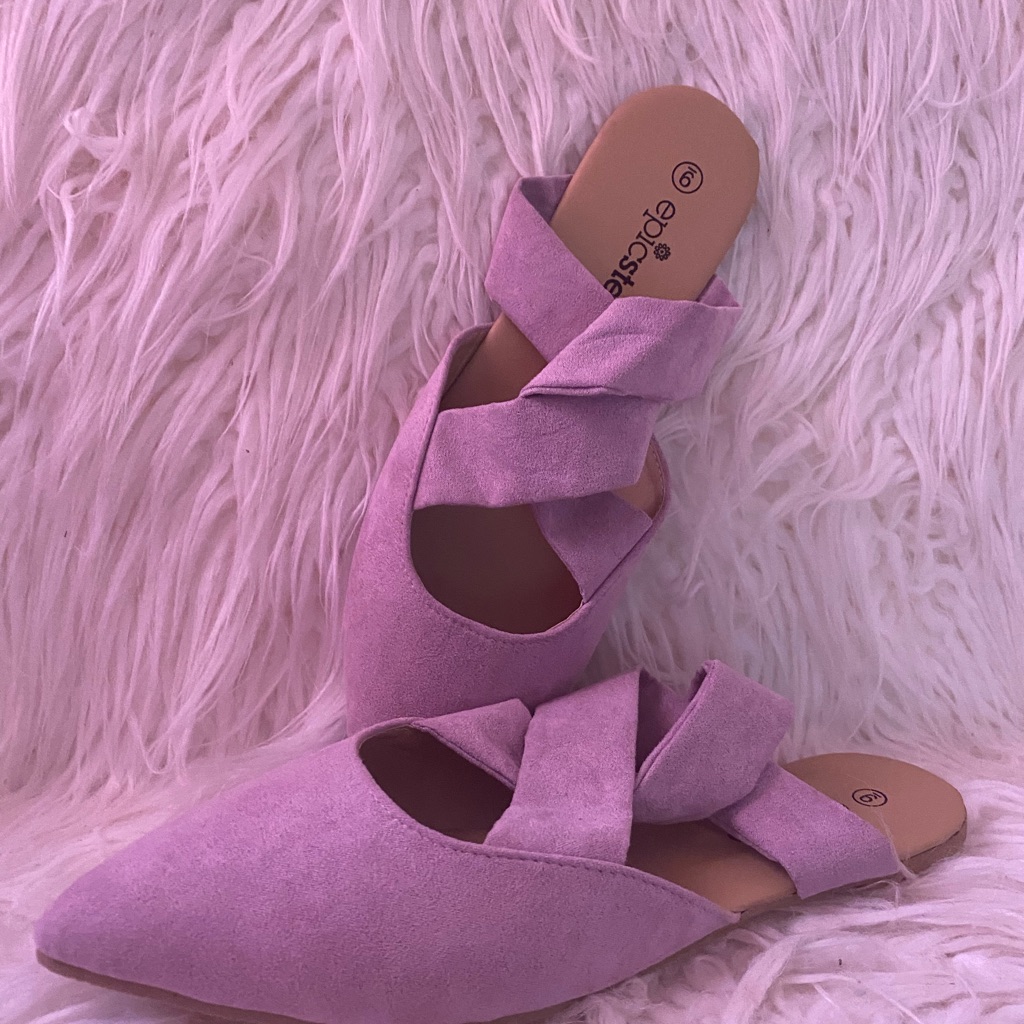 Brand New Lavendar Epic Step Crisscross Flats